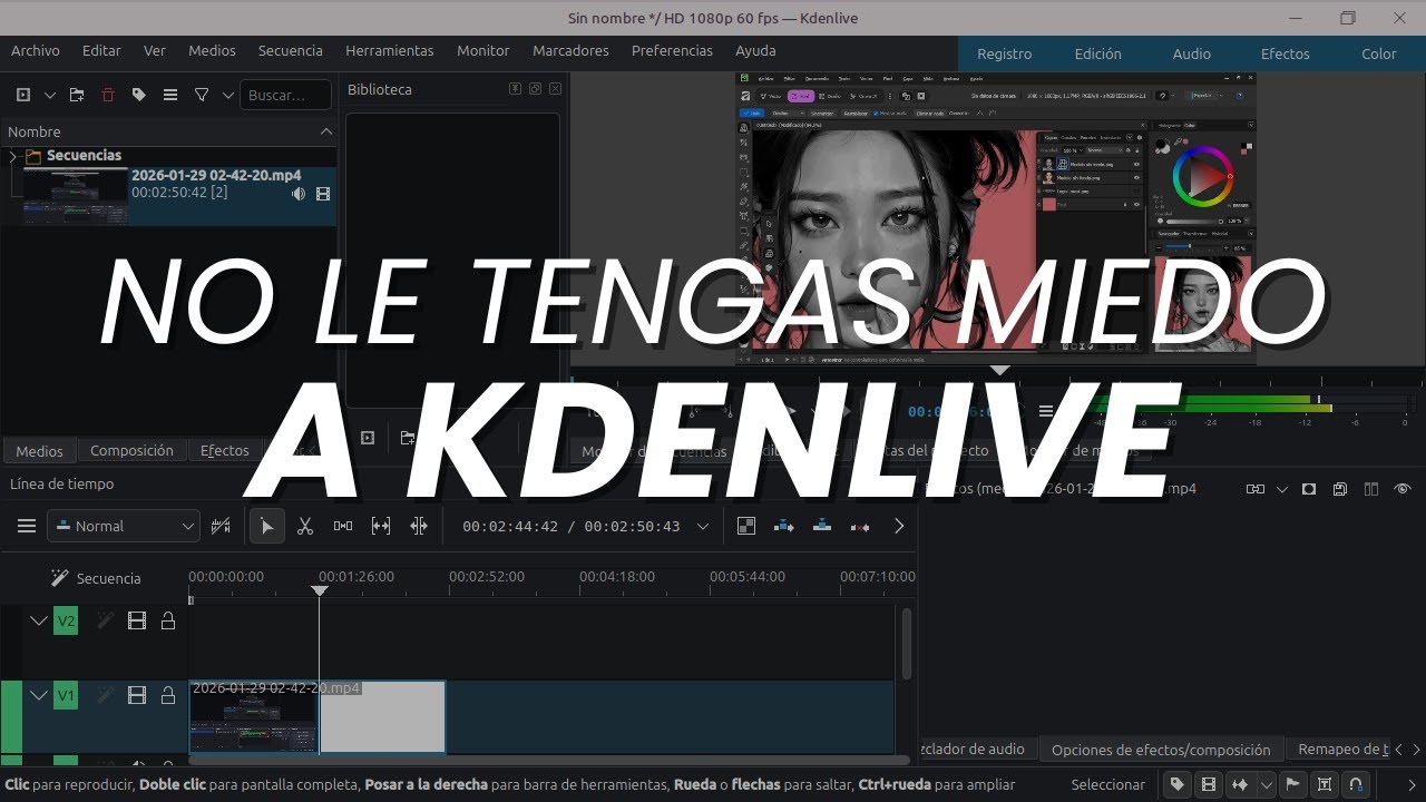 Deja de complicarte: Kdenlive es más fácil de lo que te dijeron