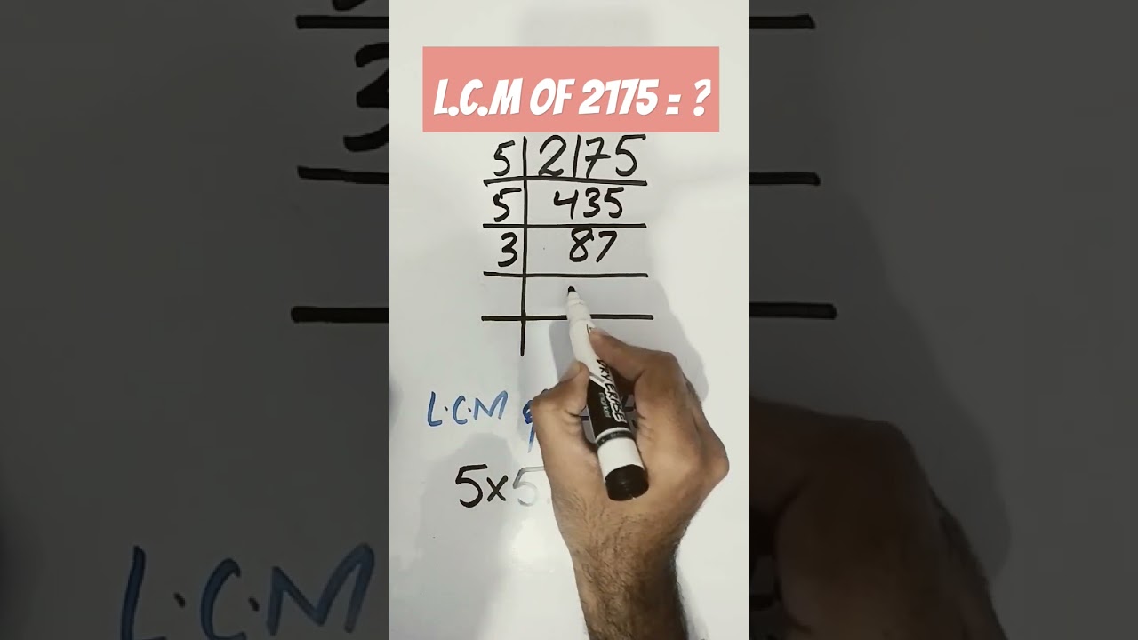 L.C.M of 2175 = ? #viral #trending  #viralvideo #shorts #lcm #viralshort #mathematics #shortsfeed