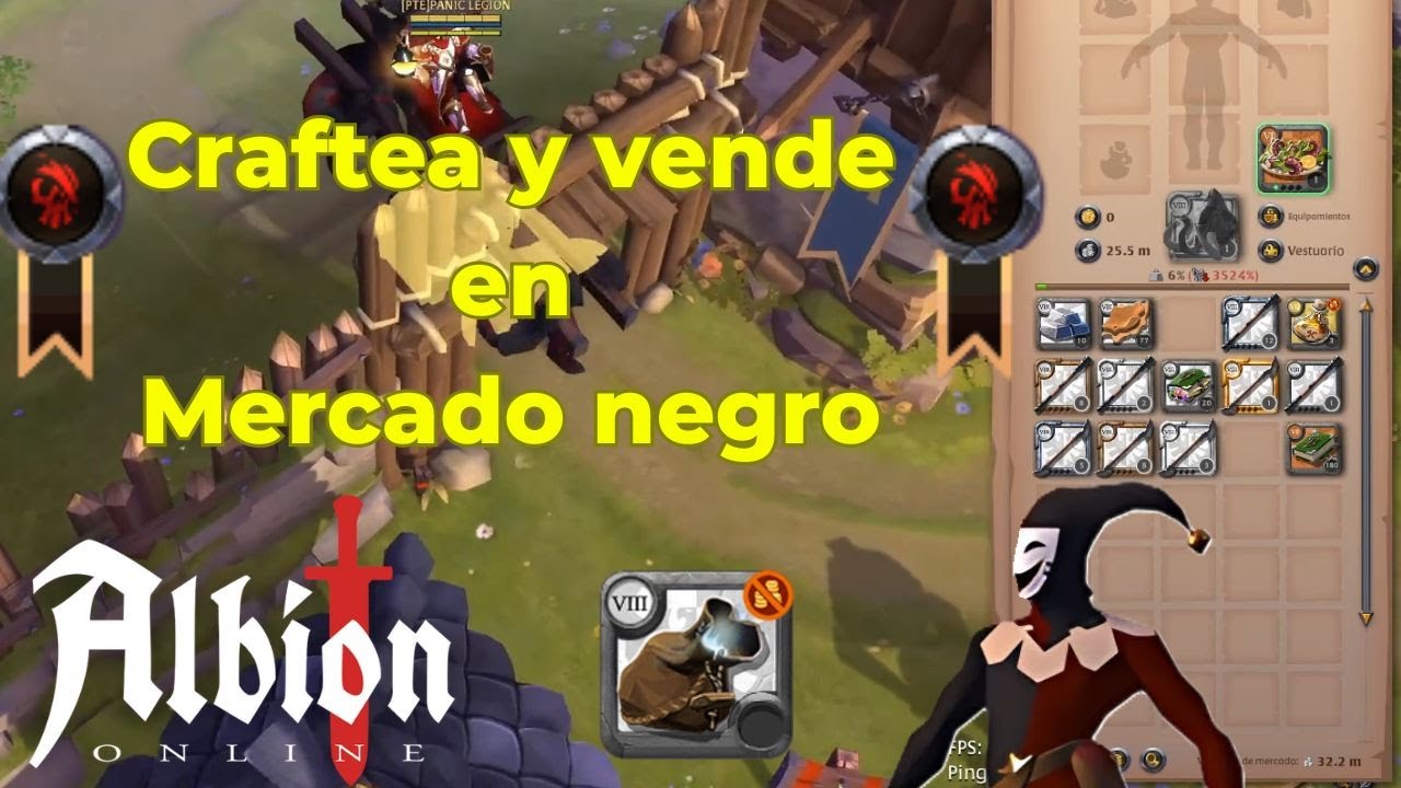 🤑🤑😎Así hago mi crafteo y vendo en Mercado negro🤑🤑😎 Albión online