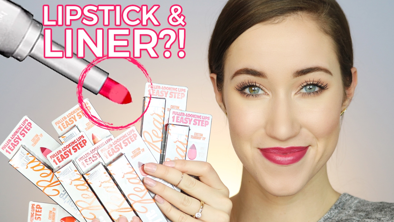 BENEFIT THEY'RE REAL! DOUBLE THE LIP | SWATCHES + REVIEW | ALLIE G BEAUTY