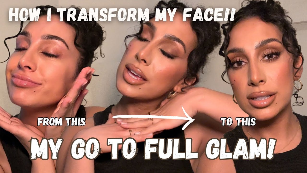 MY GO TO FULL GLAM!! How I transform my face!