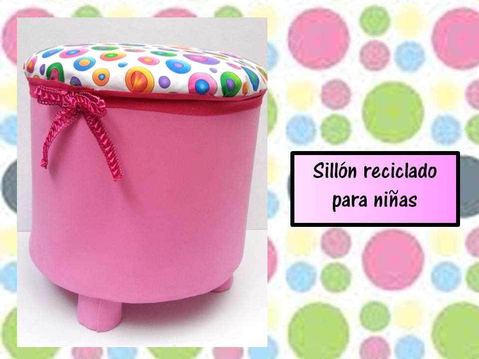 IDEAS PARA DIA DEL NIÑO:  Sillon hecho con  una lata vacia- CREACIONES MAGICAS