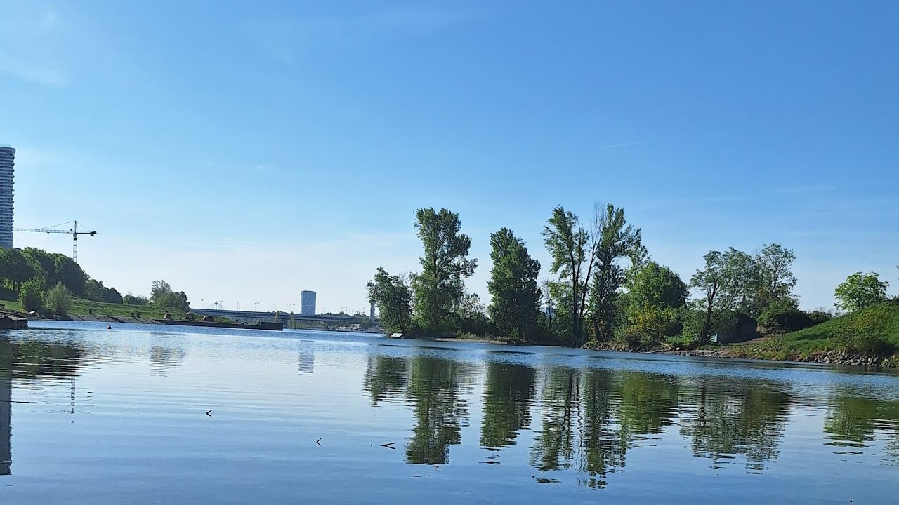 نهر الدانوب في عاصمة فيينا النمساوية