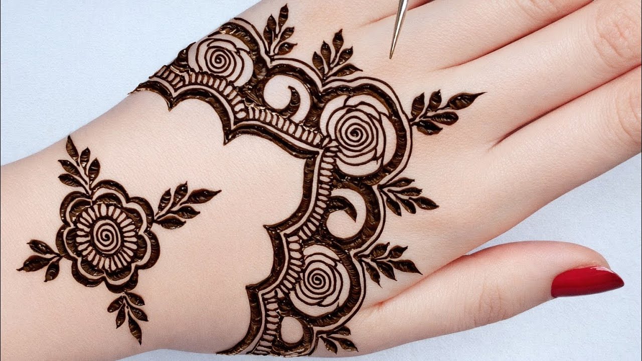 पाकिस्तानी मेहंदी डिजाइन 😍🔥| Beautiful Simple Bridal Mehandi Tutorial ✨ 