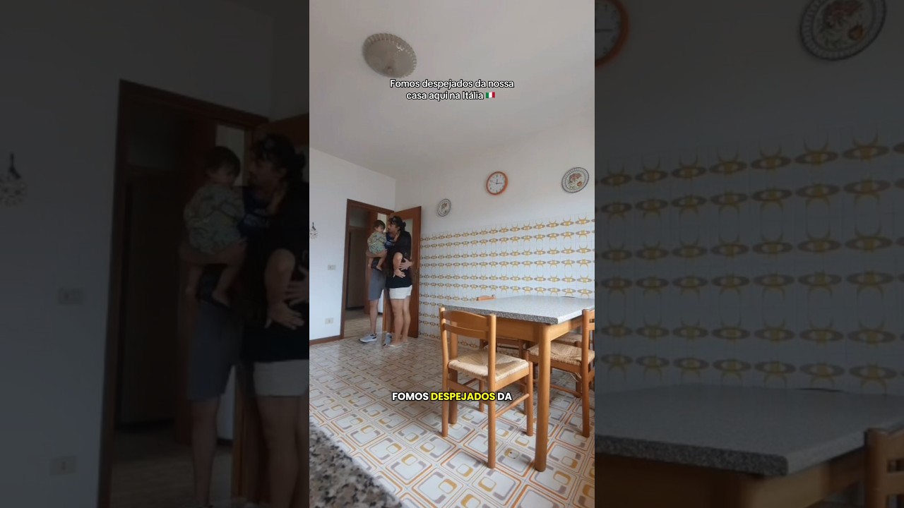 Fomos despejados da nossa casa na Itália 