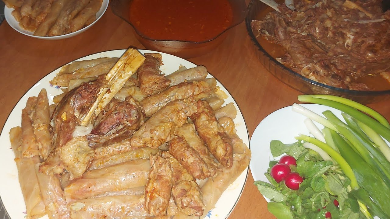 طريقة عمل محشي الملفوف مع الحم بضنت الخروف من الذ المحشي الكرنب الدولمة سورم القرنبيط من اطيب اكلة😱😱