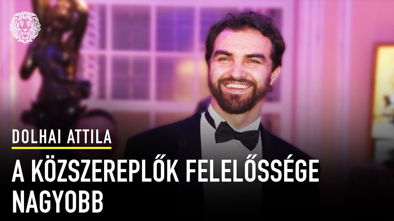 A közszereplő nem botolhat egyszerű emberként - Dolhai Attila