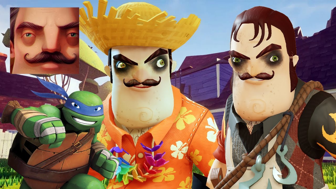 Hello Neighbor - New Secret Neighbor Butcher Summer TMNT Leo Bendy Part 1124 Gameplay Walkthrough TP