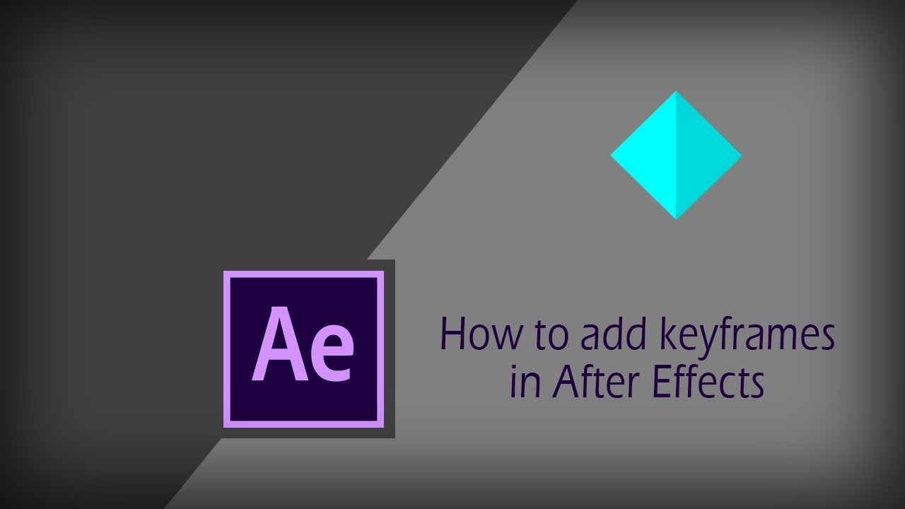 How to add keyframes in After Effects | After Effects Tutorial