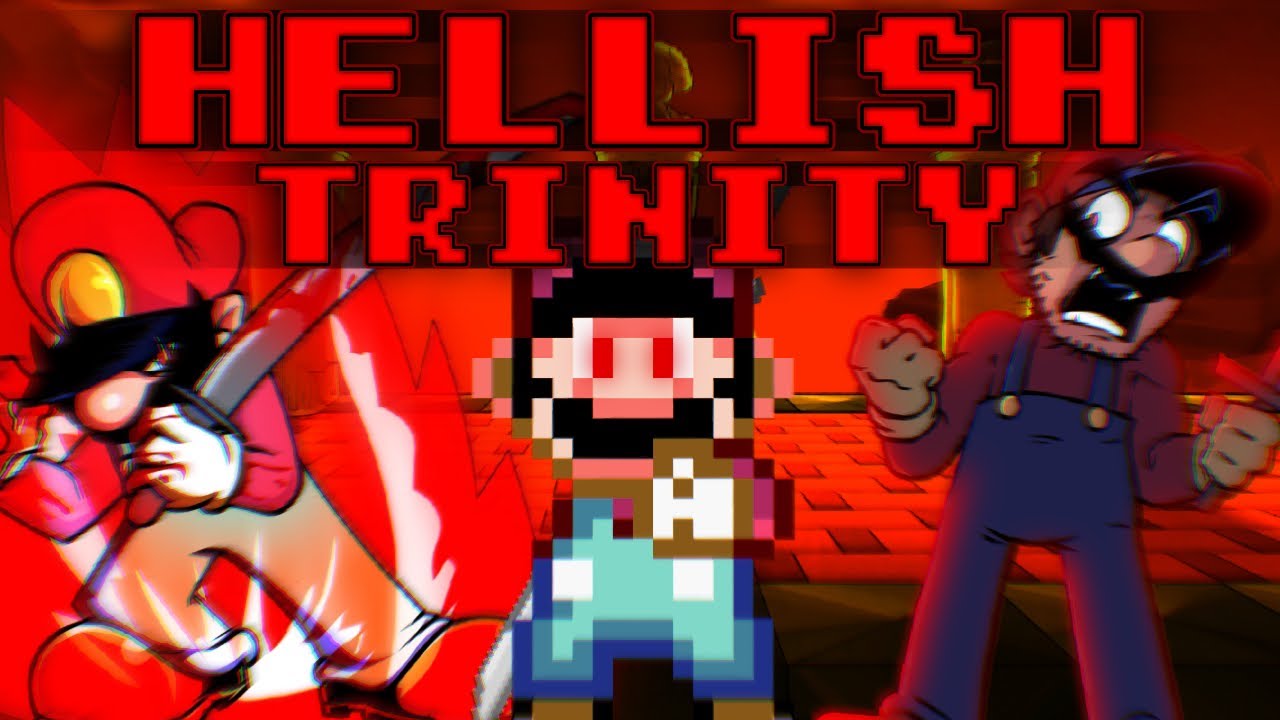 Hellish Trinity but Devil Mario sings it 【FNF cover】
