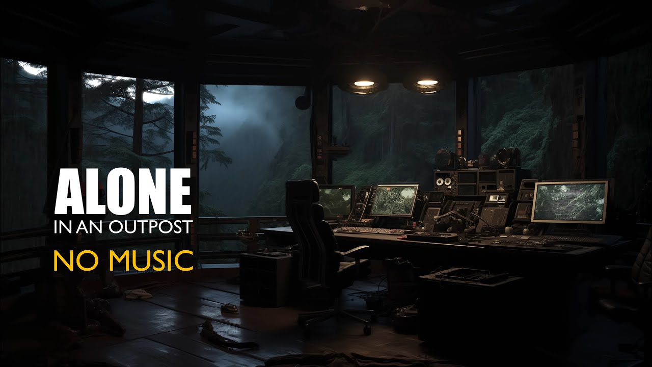 The Empty Outpost [ALONE] Dark Ambient [No Music] 4K