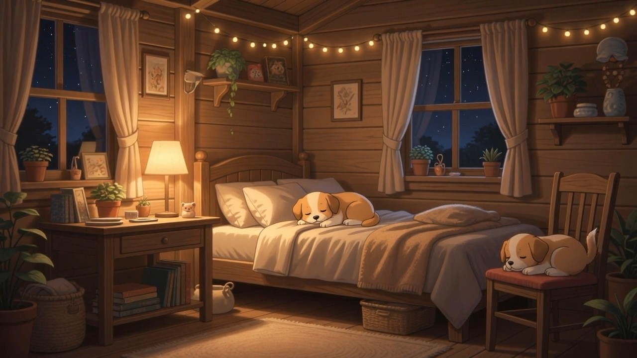 Puppy Dream 🐶 Relaxing Piano & Flute | Cozy Music