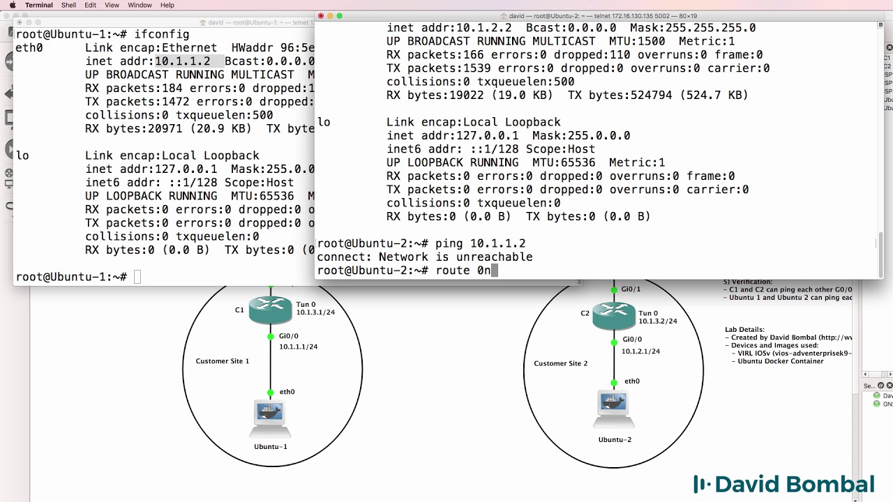GNS3 Labs: GRE Tunneling across BGP Internet routers: Answers Part 2