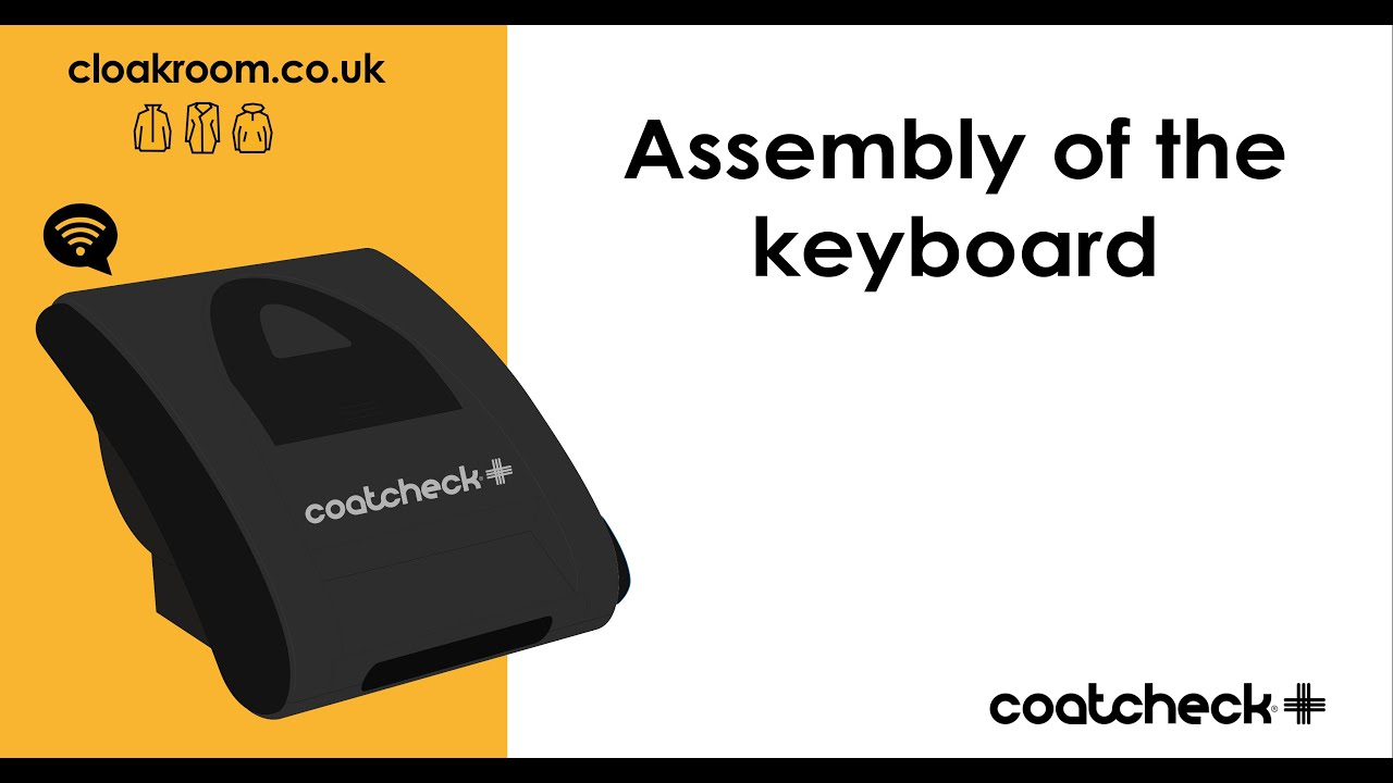 Coatcheck + | Assembly of the keyboard