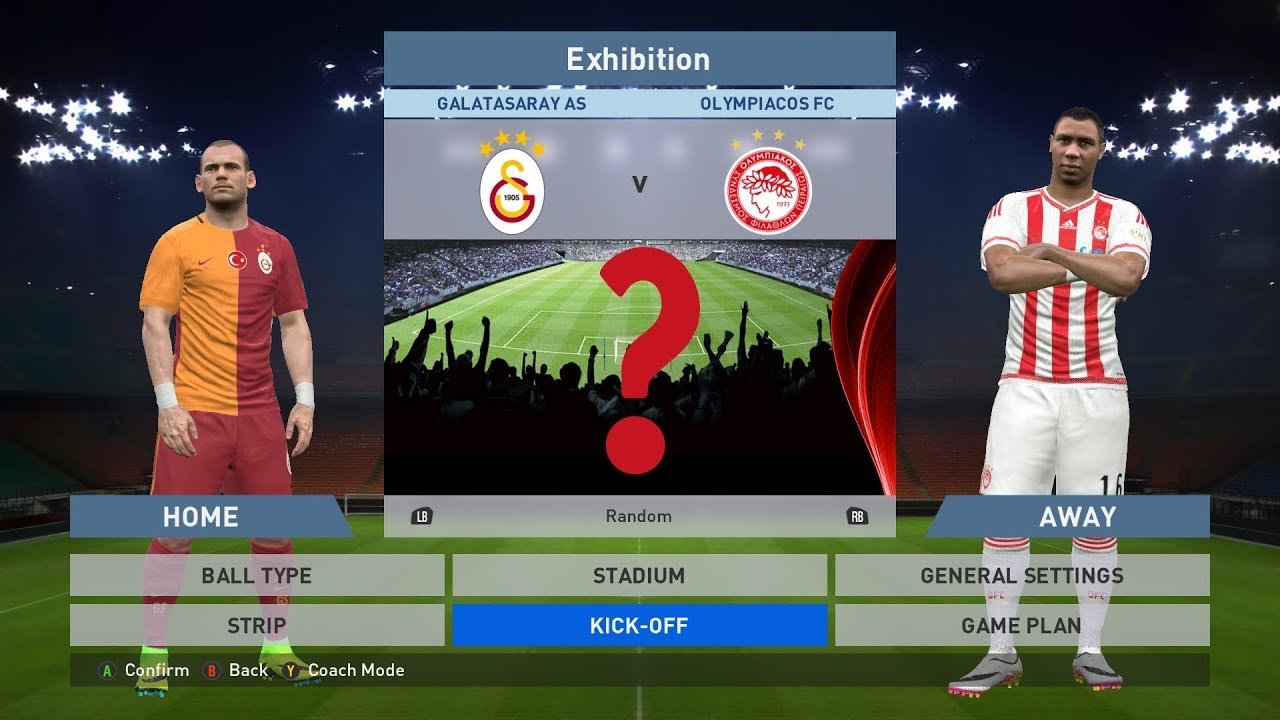 Galatasaray AS vs Olympiacos FC, T&uuml;rk Telekom Arena, PES 2016, PRO EVOLUTION SOCCER 2016, Konami, PC