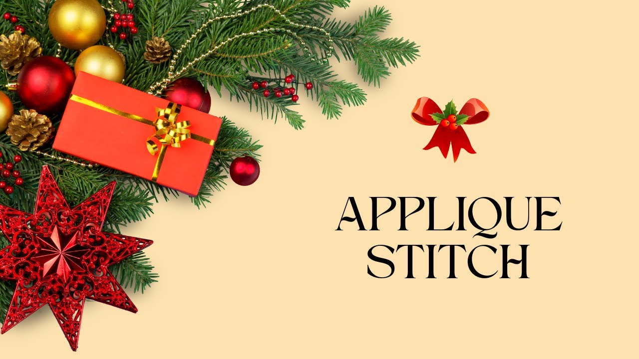 Applique Stitch Tutorial