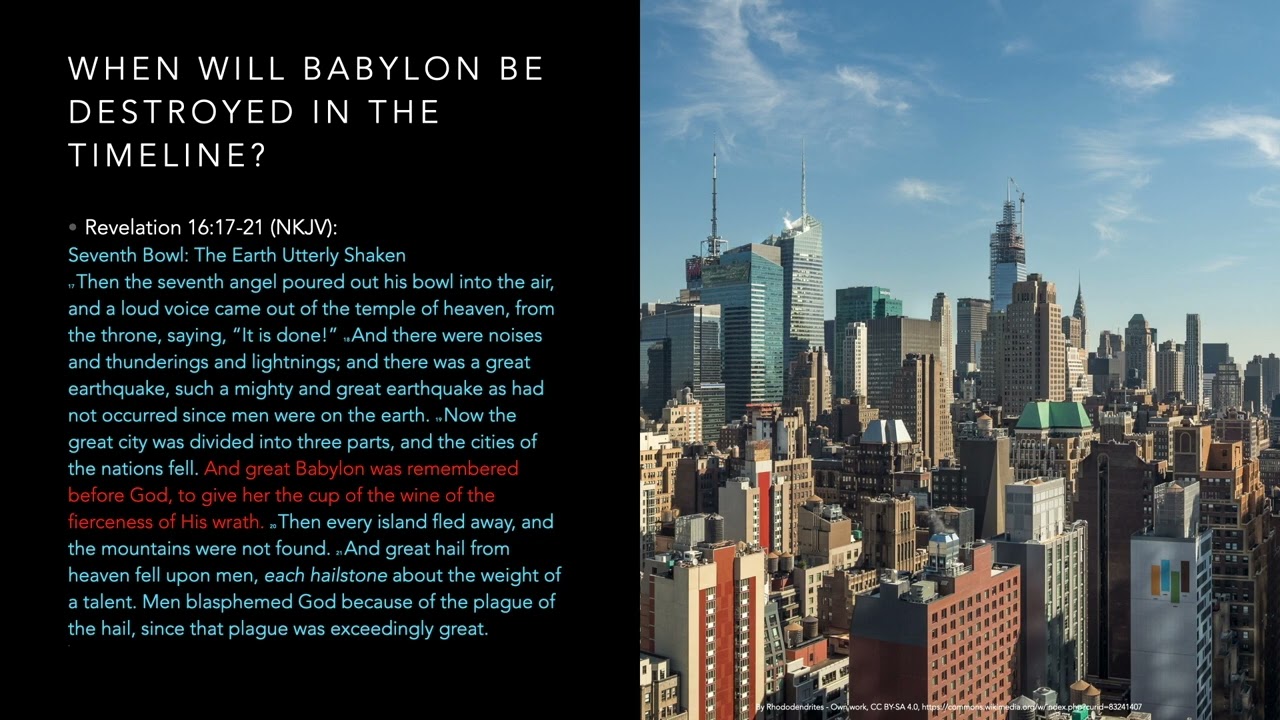 Babylon of Revelation = New York City (NYC)