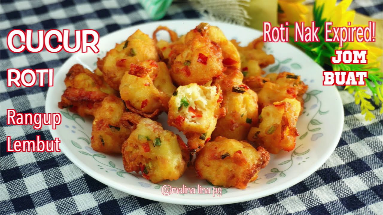 Cucur Roti Rangup Di Luar Lembut Di Dalam | roti nak expired jangan buang jom buat cekodok roti
