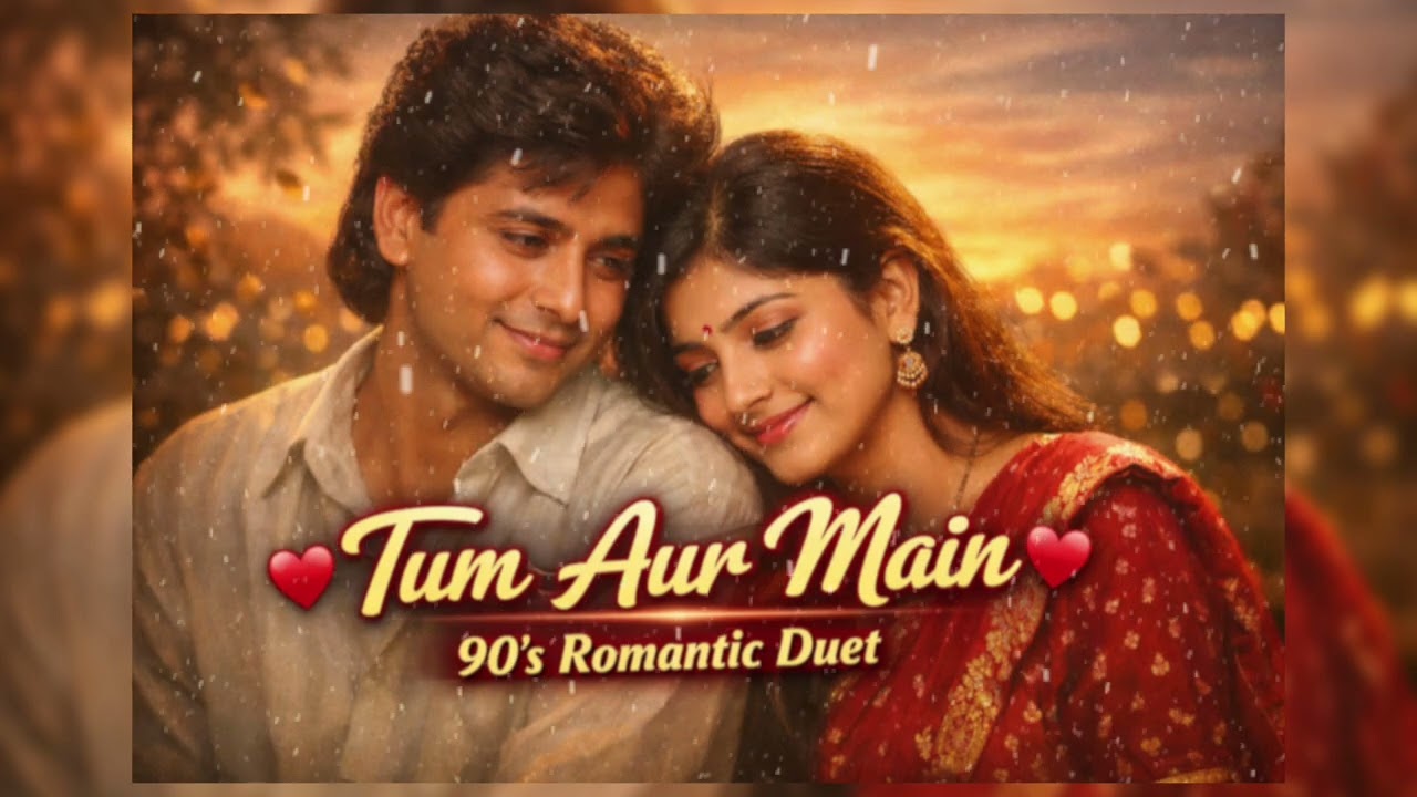 90’s Bollywood Romantic Duet 💖 | Tum Aur Main | Old Hindi Love Song