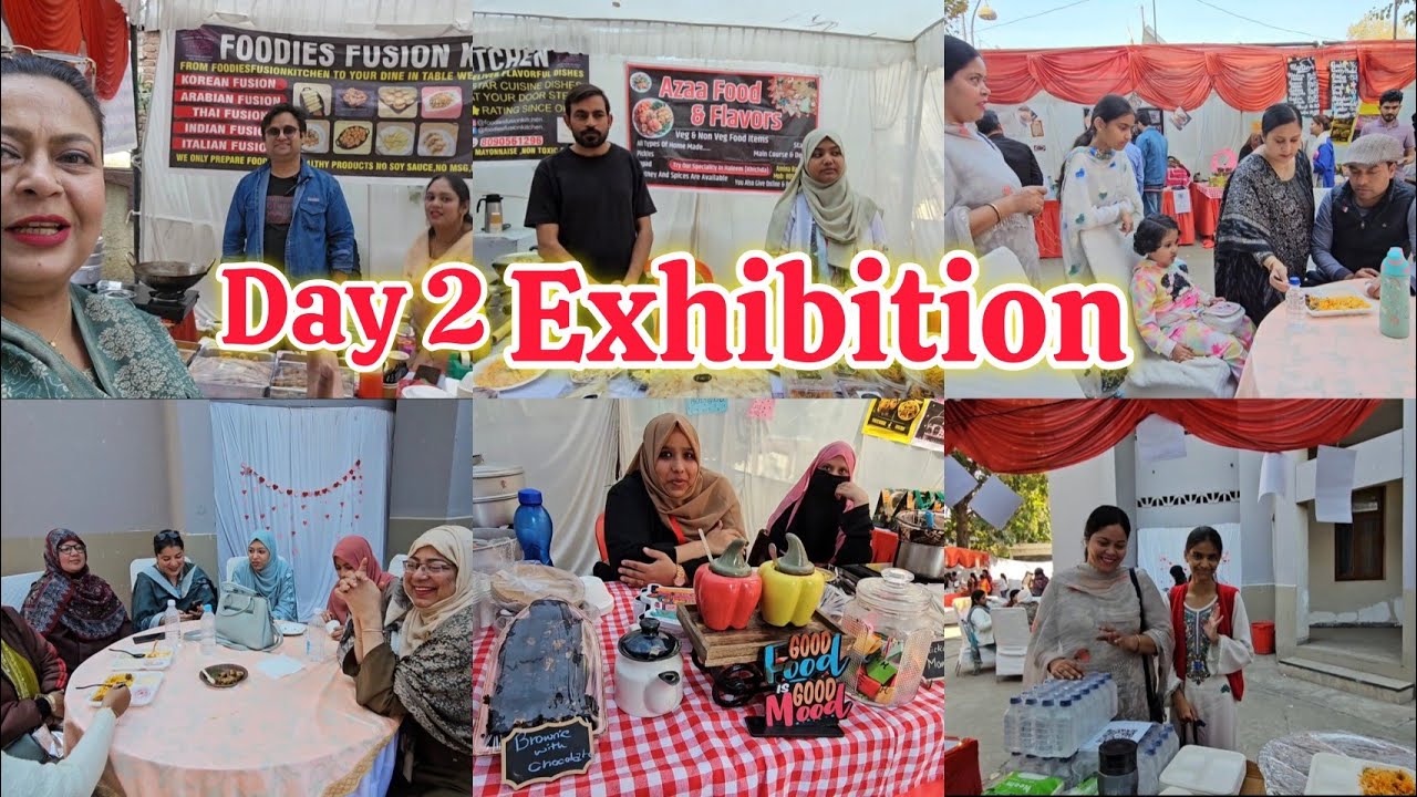 Aaj Exhibition ka 2nd day hai | Food stalls | Lucknow vlogger | Vlog ♥️