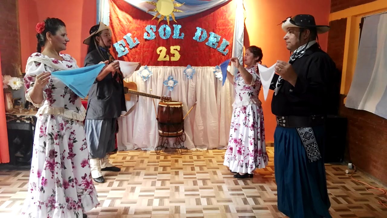 Gato Sol del 25  danza, para Actos del 25 de Mayo.