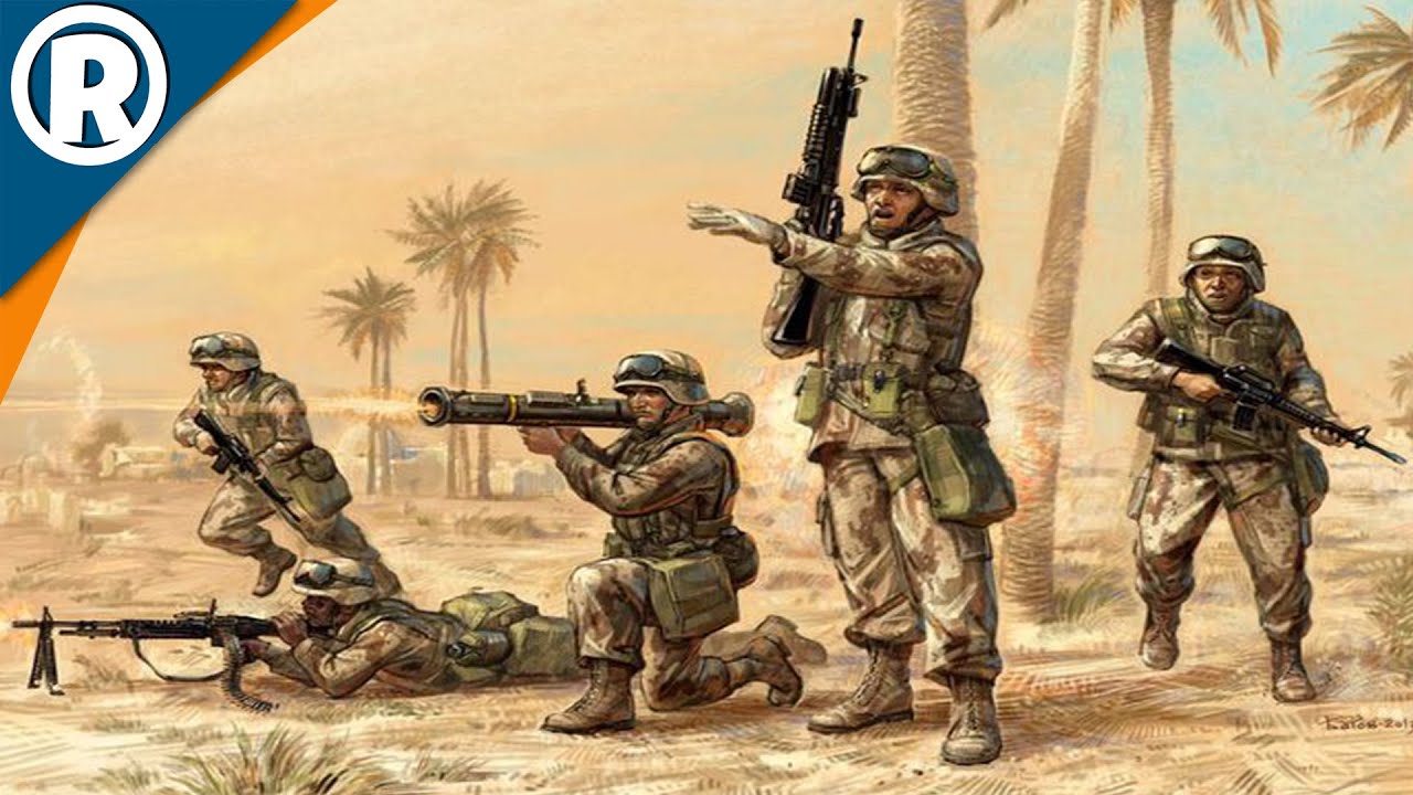 USMC ASSAULTS URBAN CENTER | COD WW3 | Men of War: Assault Squad 2 [MOD] Gameplay