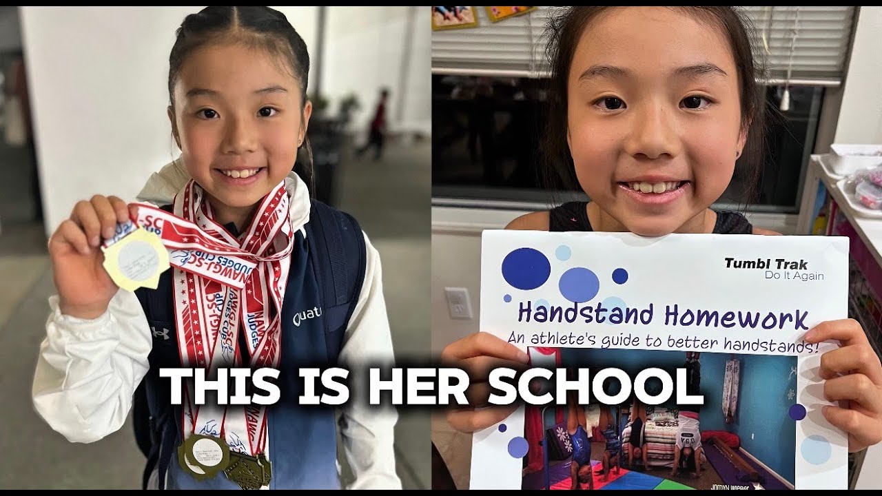Day in the Life of a Homeschooled Gymnast! #homeschooling #gymnastlife #dayinthelife