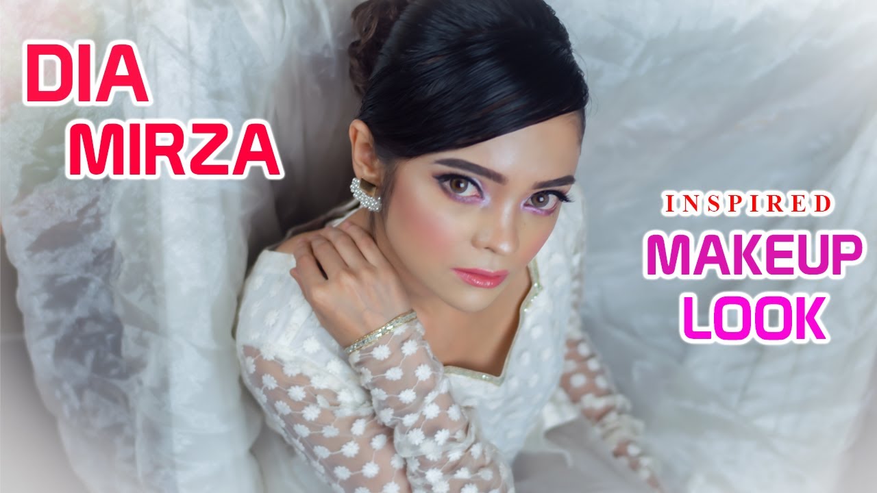 DIA MIRZA INSPIRED MAKEUP LOOK || Easy Glam Party Look || SADIA KHAN KASAS