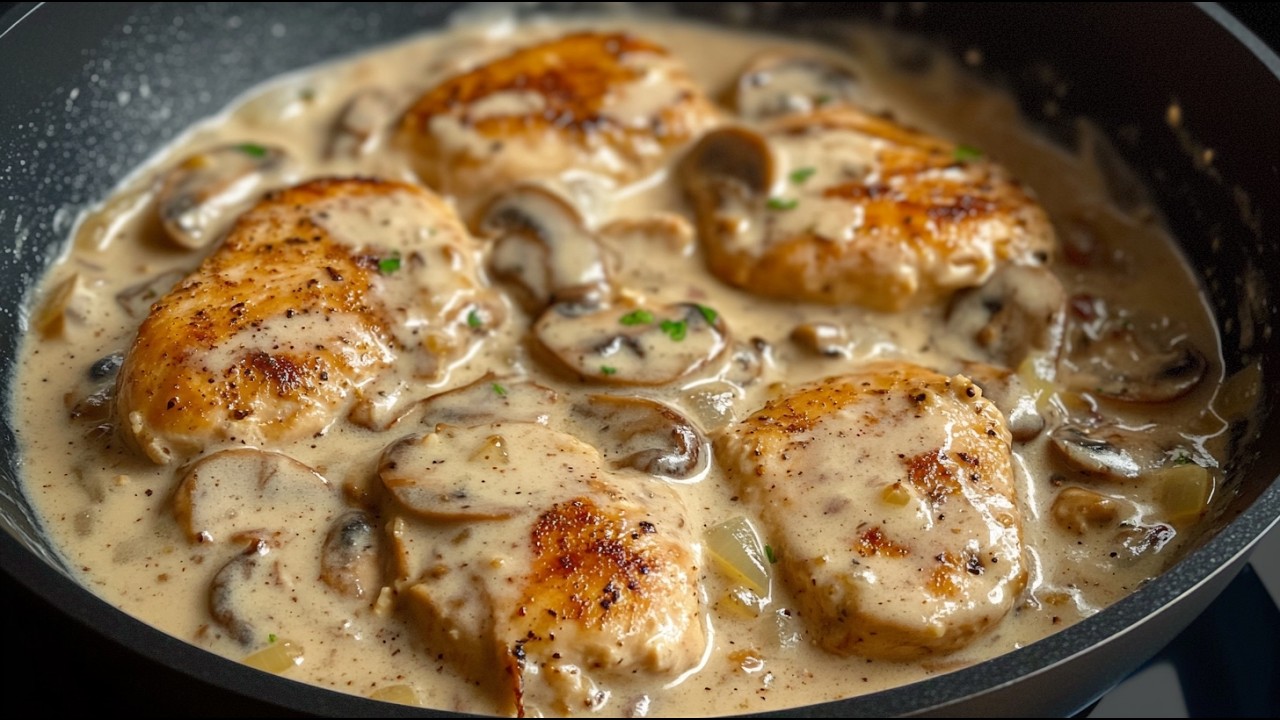 Я готовлю это куриное блюдо с грибами 3 раза в неделю! 😋 Это легко сделать и на вкус потрясающе!