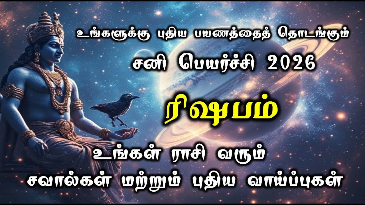 Rishabam Rasi | Sani Peyarchi Palan| சனி பெயர்ச்சி பலன் – ரிஷபம் | ராசி பலன் | Taurus  #rishabam