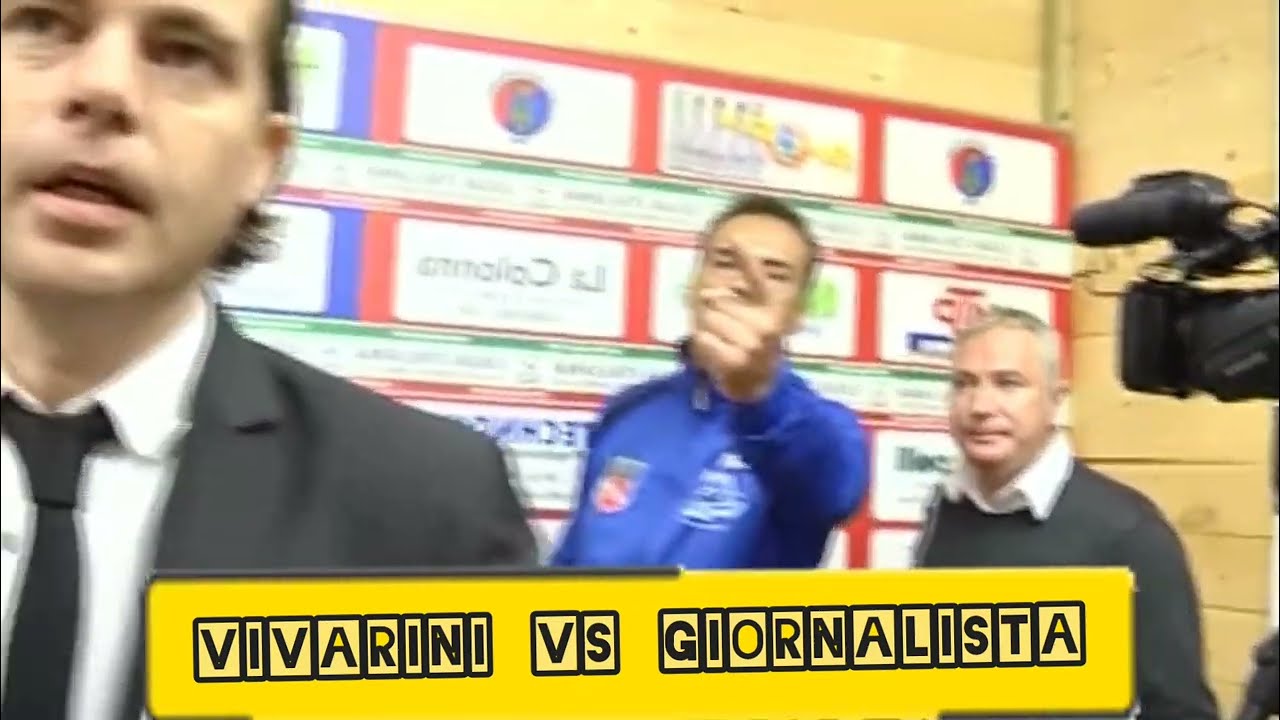 Mister Vivarini si rifiuta di rispondere al giornalista | Lite Vincenzo Vivarini allenatore Teramo