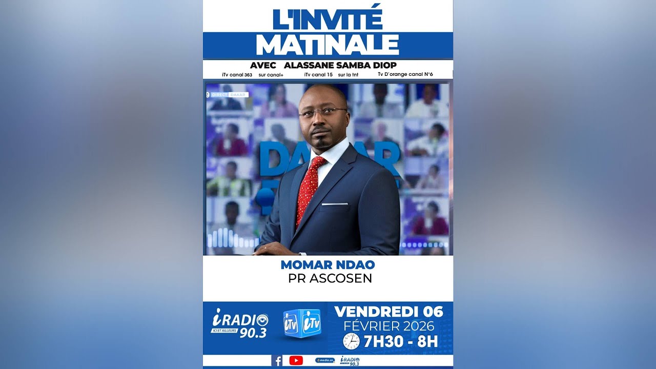 🛑  |DIRECT| INVITE DE LA MATINALE DU 06 FÉVRIER 2026 AVEC ALASSANE SAMBA DIOP ET MOMAR NDAO