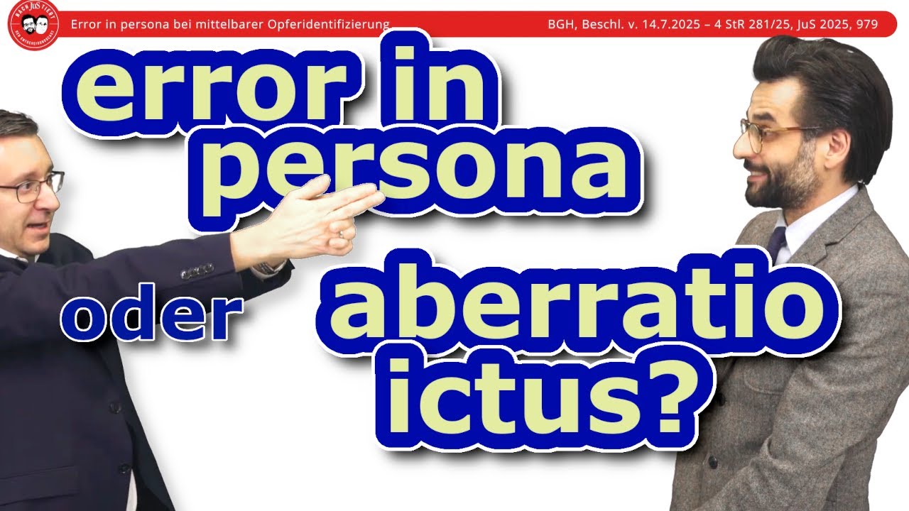 Error in persona bei mittelbarer Opferidentifizierung