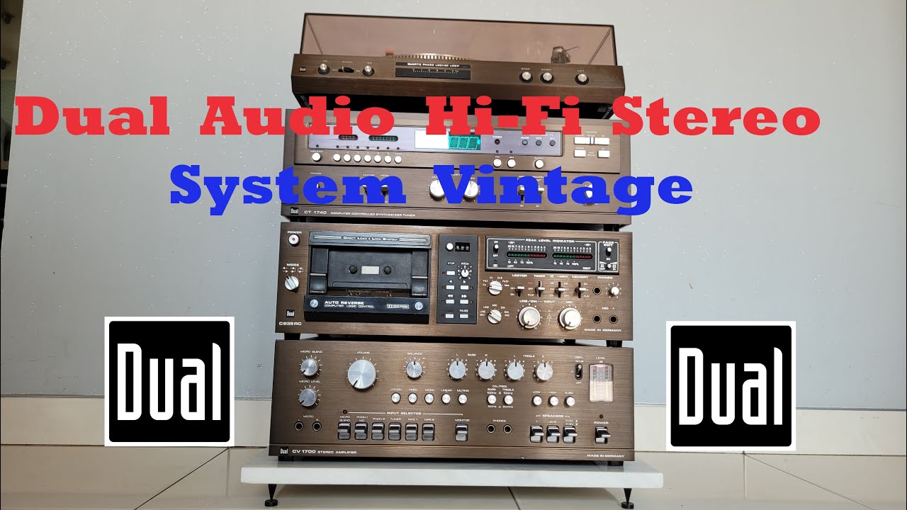 Dual Audio Hi-Fi Stereo System Vintage / Dual CV 1700 / Dual C 839 RC / Dual CT 1740 / Dual CS 731q