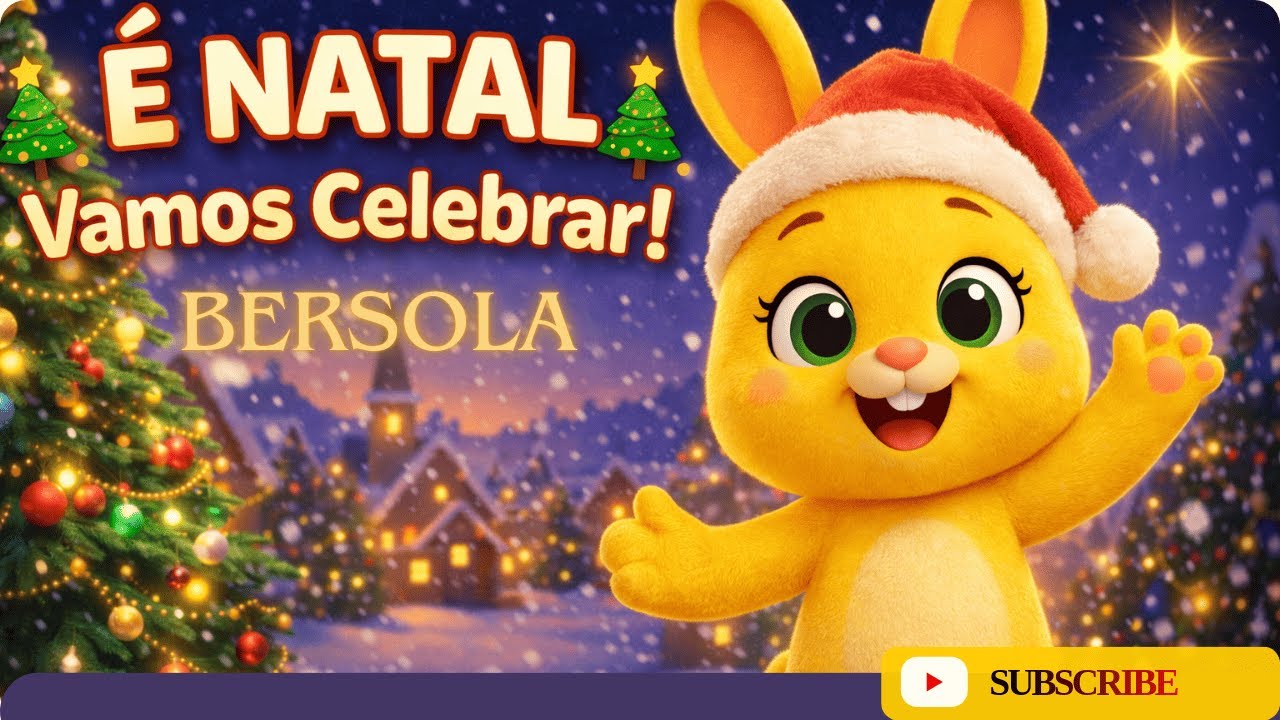 É Natal, Vamos Celebrar 🎄 | Música Infantil de Natal | Bersola Canções