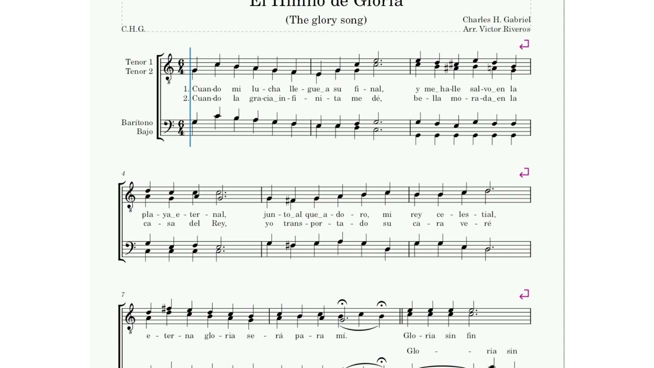 4. Himno de Gloria - Tenor 2