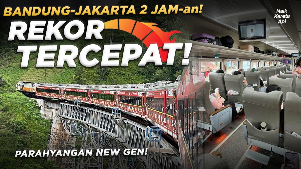CUMA Rp150.000 SERASA NAIK WHOOSH‼️ Naik KA Parahyangan Eksekutif Bandung-Jakarta