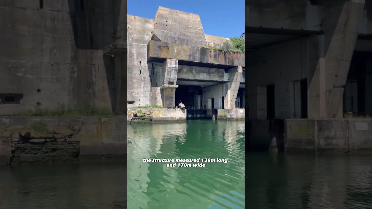 Немецкая база подводных лодок в Лорьяне, Франция #история #инженерноедело #втораямироваявойна