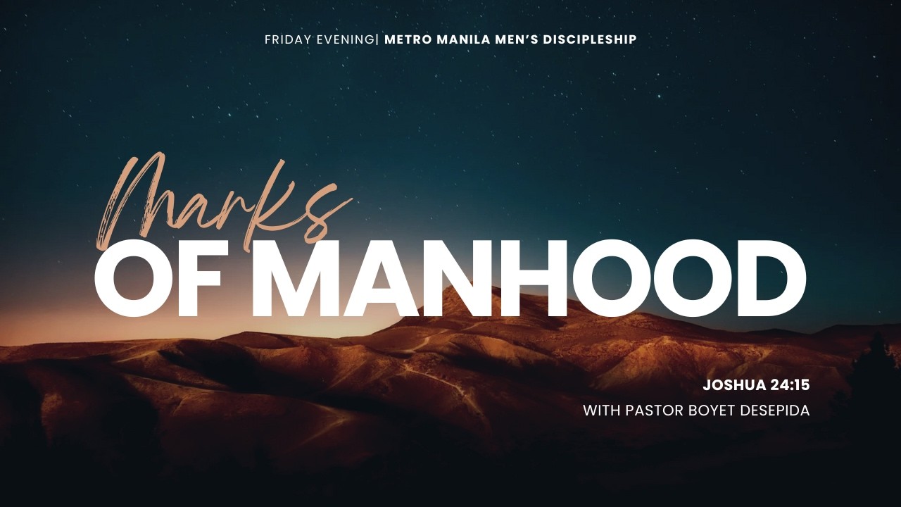 METRO MANILA MEN'S DISCIPLESHIP | February 6, 2026