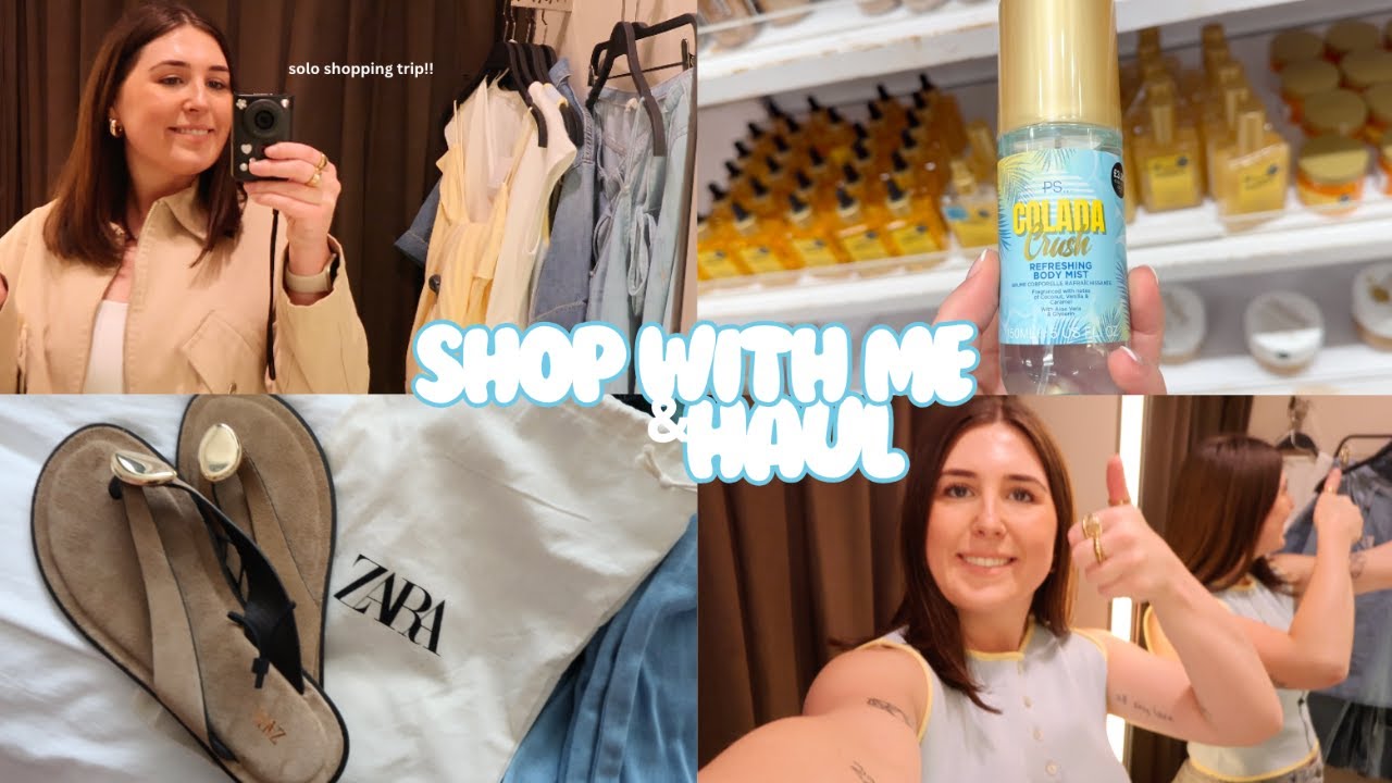 COME SHOPPING WITH ME VLOG & ZARA, H&M & PRIMARK HAUL | SOLO SHOPPING TRIP VLOG | UK