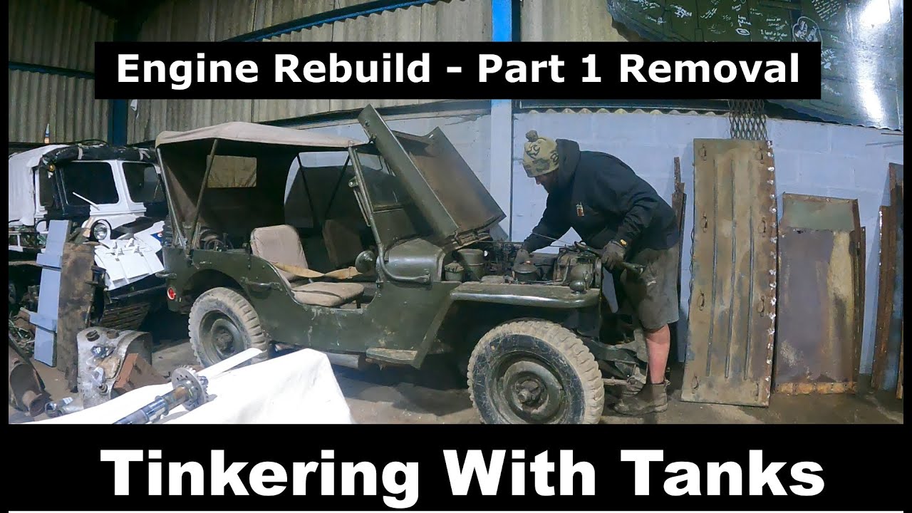 WW2 1942 Ford GPW Jeep Engine Rebuild - Part 1: Removing the Engine