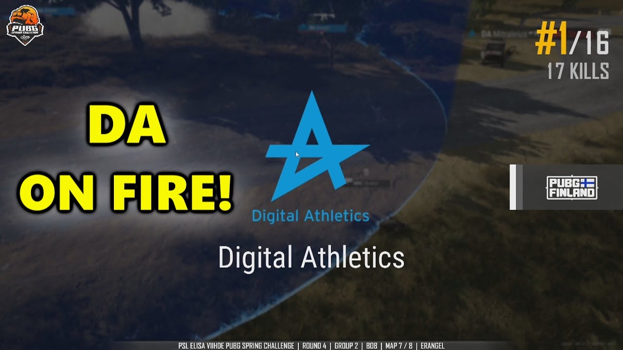 Digital Athletics Mitraleius, Smash, LUL & SIXMO - DA ON FIRE! - PUBG SPRING CHALLENGE