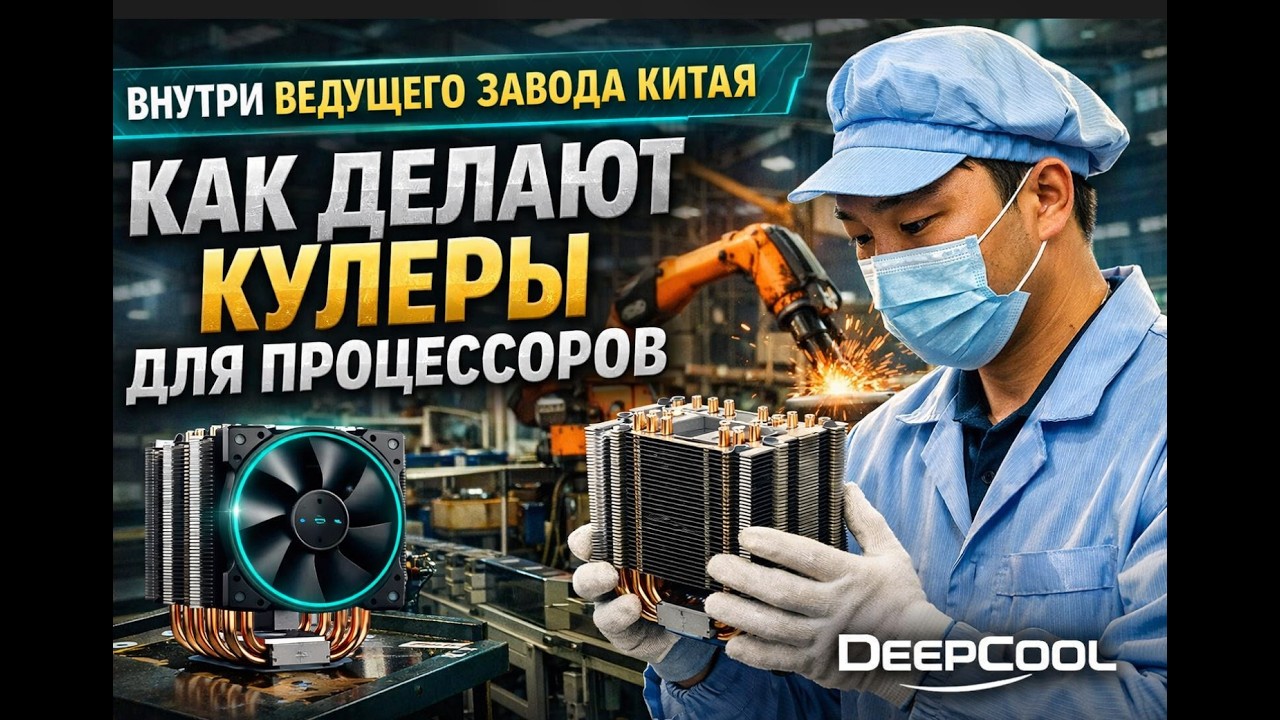 Внутри ведущего завода Китая: как производят премиальные воздушные кулеры для процессоров | Deepcool