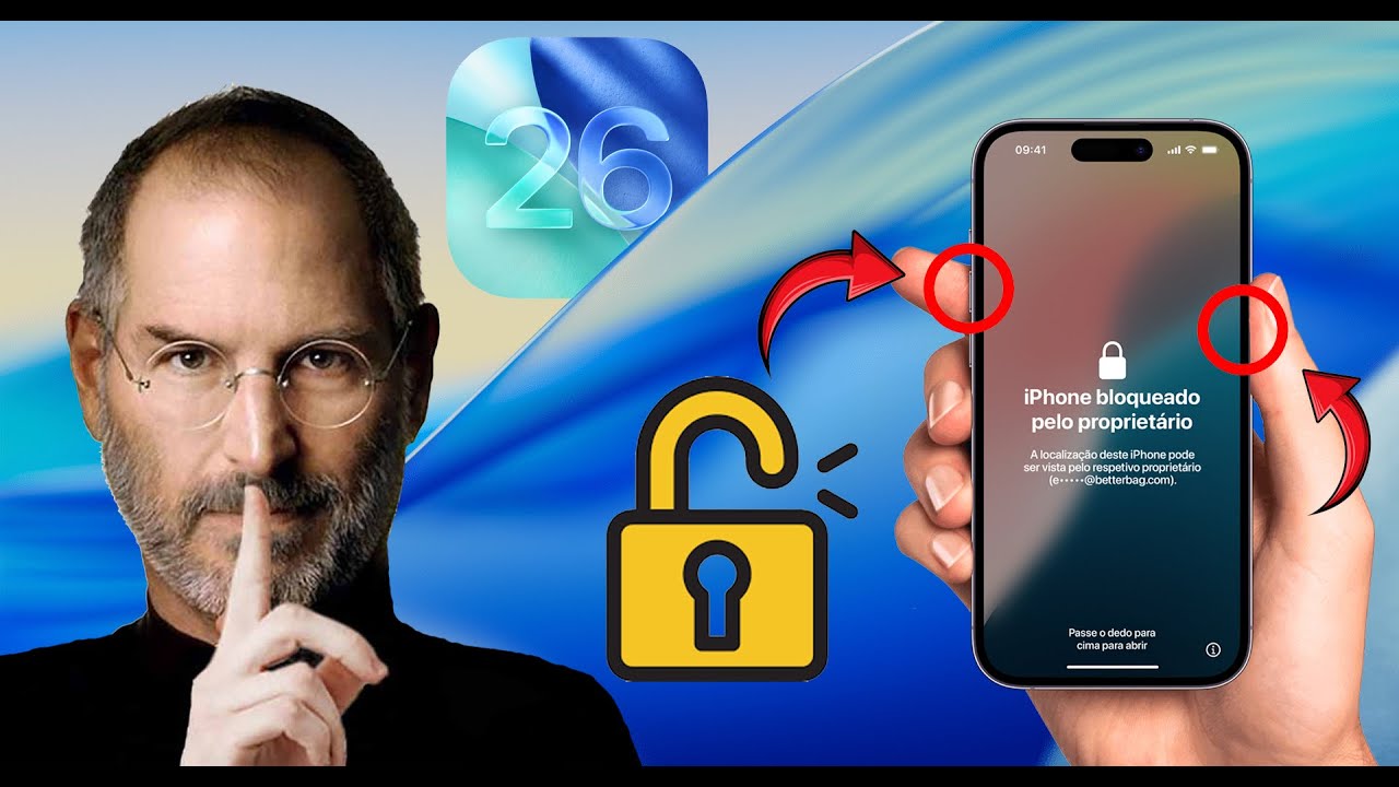 Como Desbloquear iPhone 6, 7, 8, X, XS, XR, 11, 12, 13, 14, 15, 16 e 17 iOS 26 com Chip