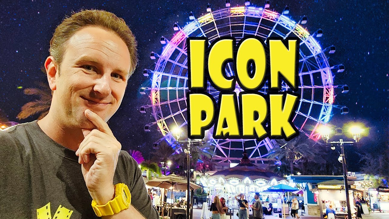 Исследуя Icon Park в Орландо, Флорида
