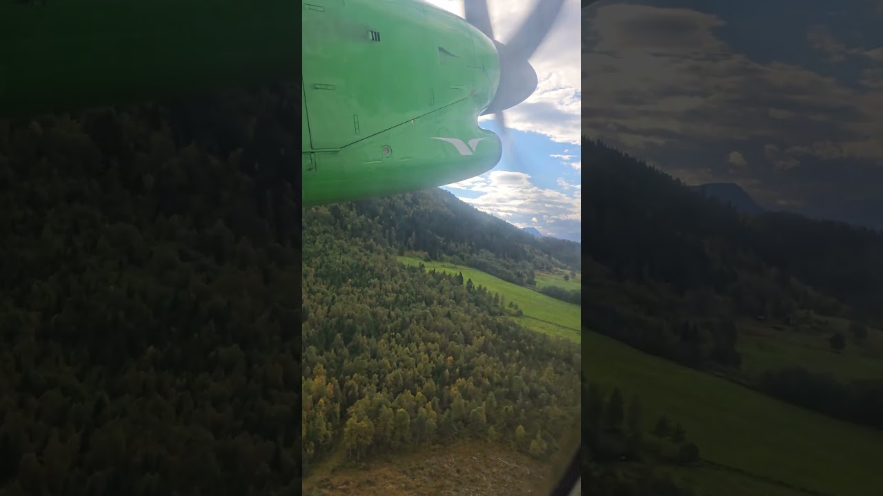 Wideroe take off from Orsta Volda airport #hansnature #aviation #norway