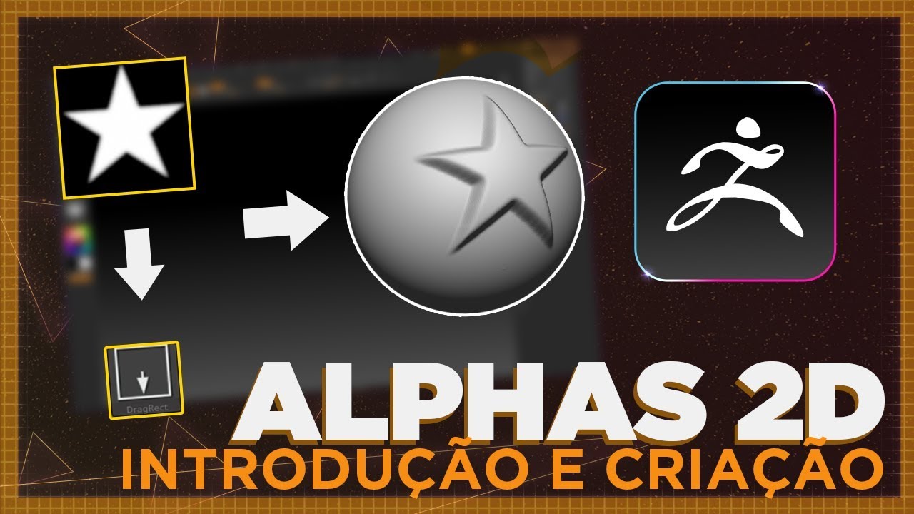 Alphas 2D l ZBrush Tutorial #027