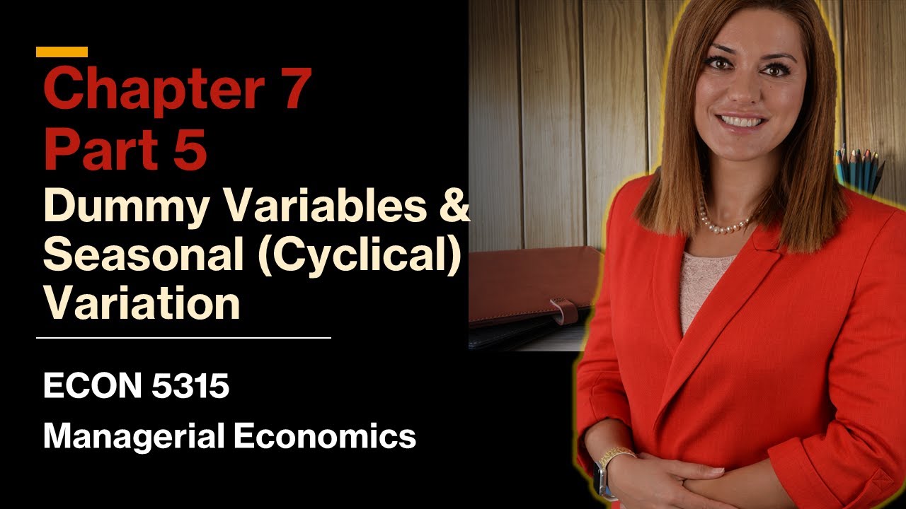 Chapter 7 Part 5: How to use Dummy Variables to estimate Seasonal Variations?