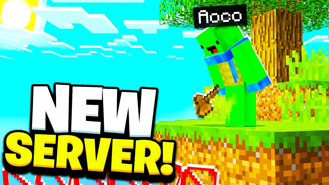 THE MOST *INSANE* START TO A NEW MINECRAFT SKYBLOCK SERVER