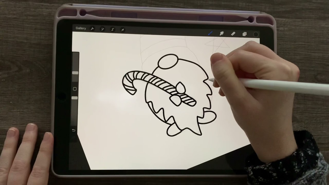 How to Draw a Christmas Gnome in Procreate